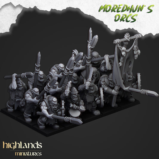 Ork-Krieger mit Speeren