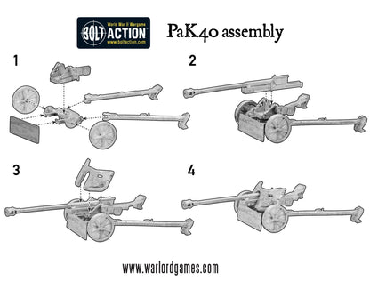 German Heer 75mm PaK 40 anti-tank gun