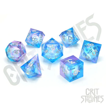Pink Ice Liquid Core RPG Würfelset