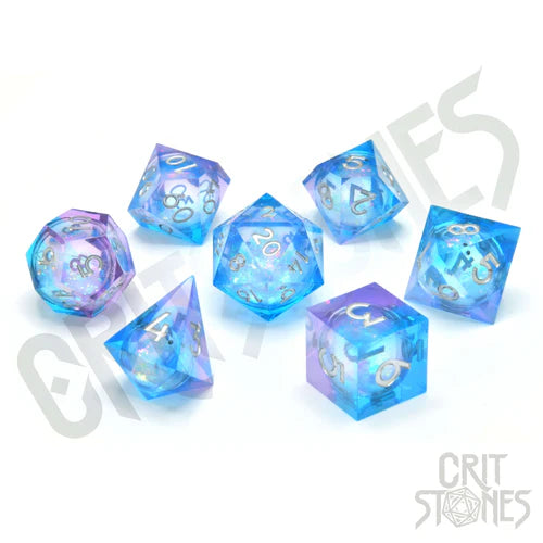 Pink Ice Liquid Core RPG Würfelset
