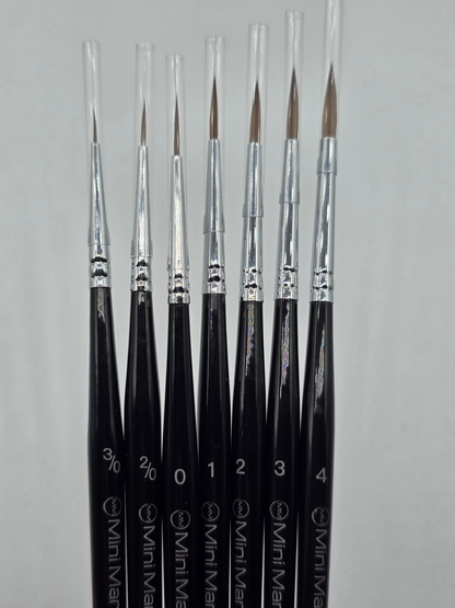 Mini Marvels Kolinsky Brushes Set (7)
