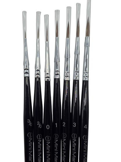 Mini Marvels Kolinsky Brushes Set (7)