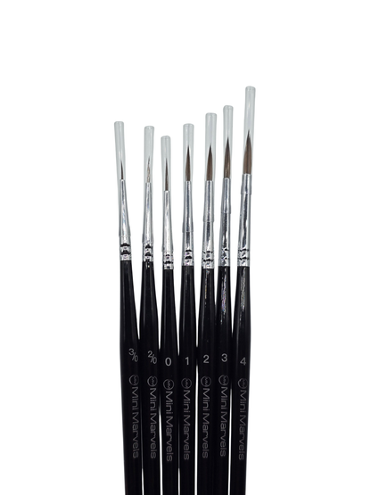 Mini Marvels Kolinsky Brushes Set (7)