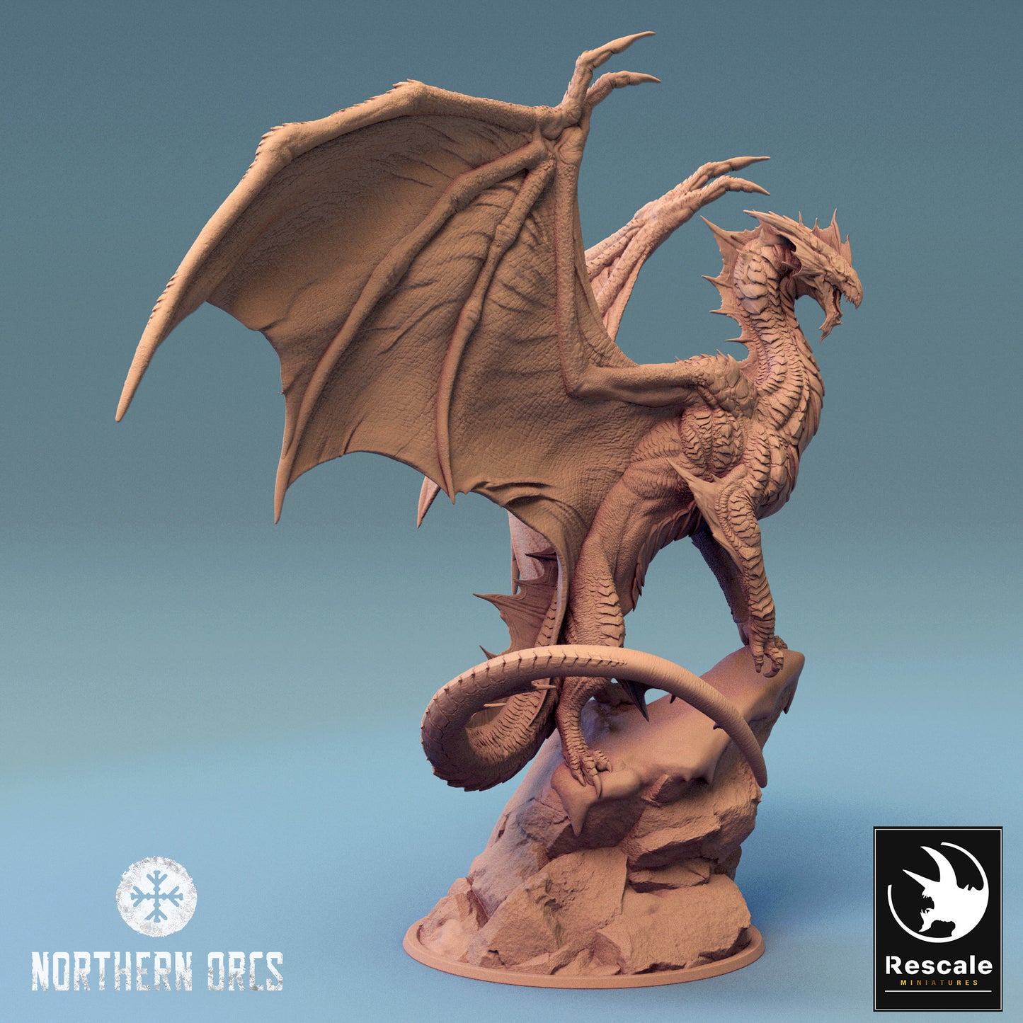 Silberner Drache - Klippe