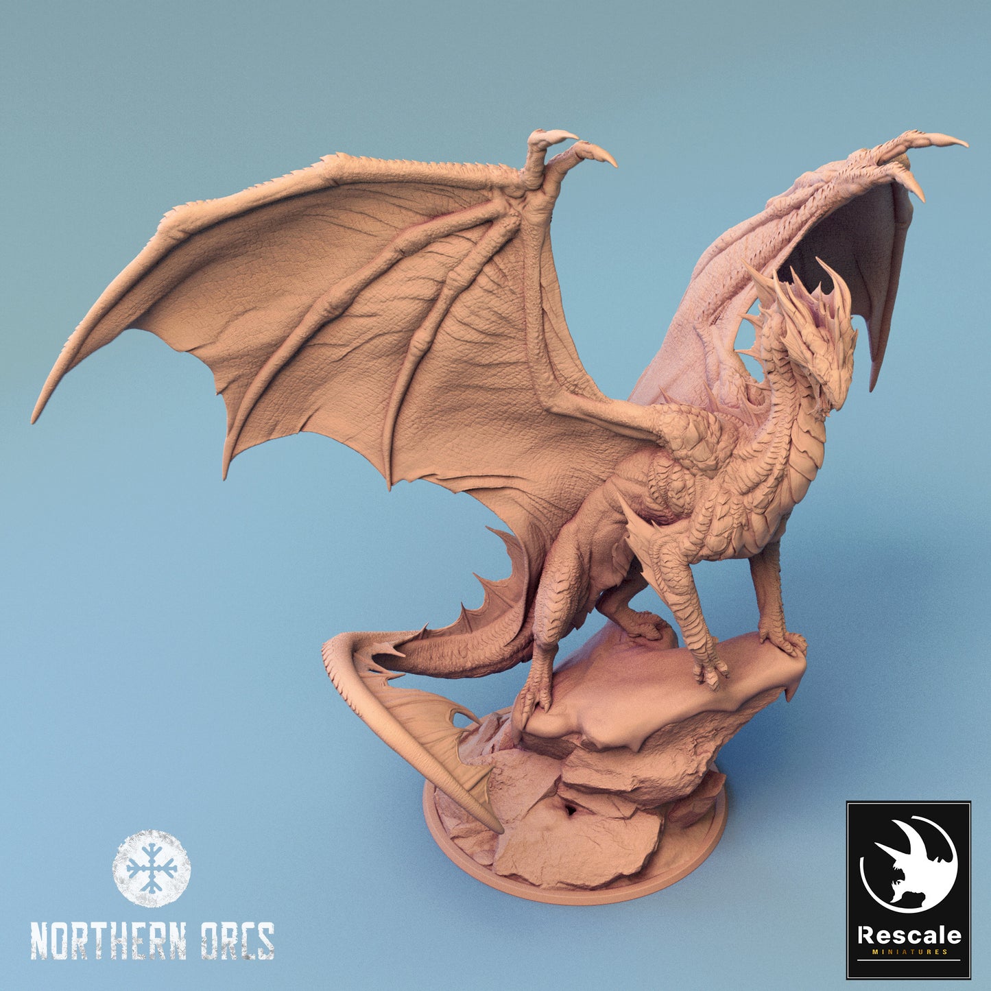 Silberner Drache - Klippe