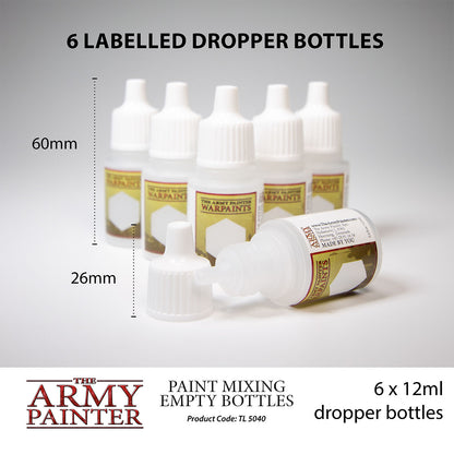 6x leere Farbflaschen - 12ml