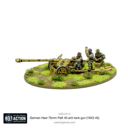 German Heer 75mm PaK 40 anti-tank gun