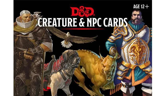 D&amp;D Monster Cards: NPCs and Creatures