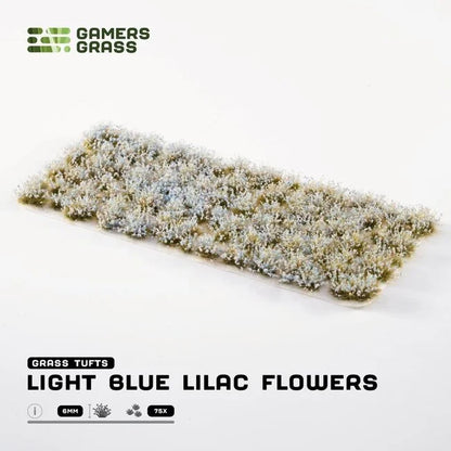Light Blue Lilac Flowers 6mm