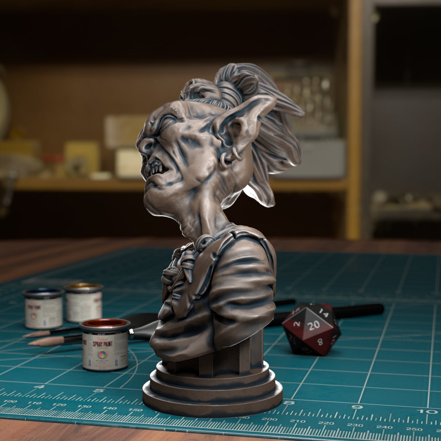 Goblin-Haarknoten - Büste