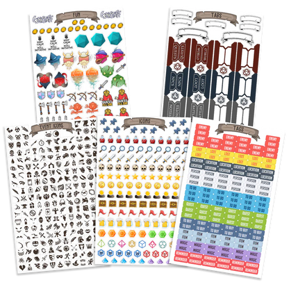 TTRPG Notebook Ministickers