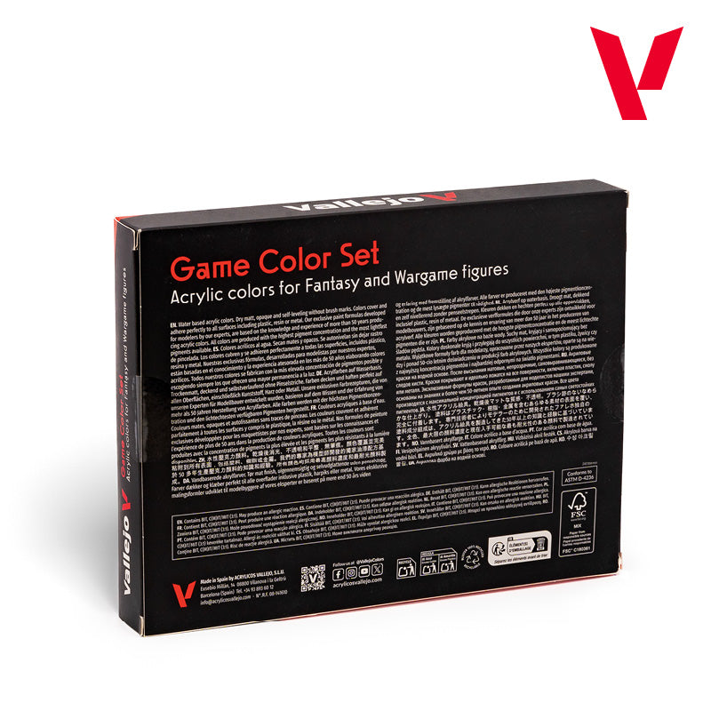 Vallejo Game Color Set - Leder &amp; Metall (16)